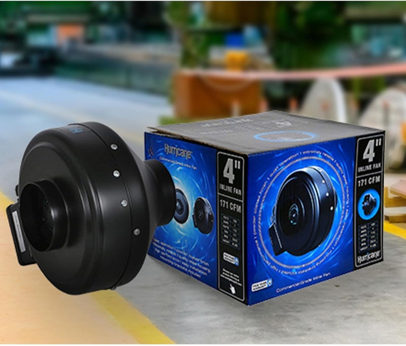 Hurricane Commercial Grade Inline Fan For Phresh and Black Ops Carbon Filters, Ideal-Air Ducting and Clamps and Titan Controls Ventilation Controllers - Image 5